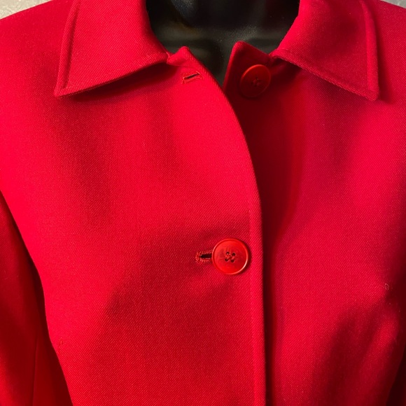 NWT TALBOTS Red Front Button Blazer - Picture 13 of 16